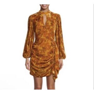 Zadie Dress in Fall Foliage Wheat